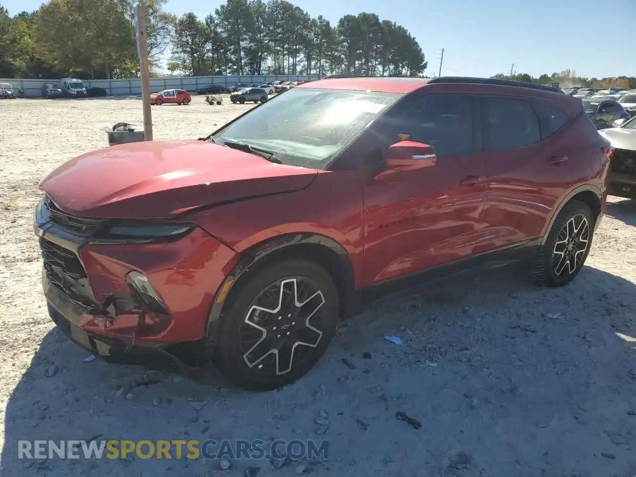 1 Photograph of a damaged car 3GNKBERS8PS200705 CHEVROLET BLAZER 2023