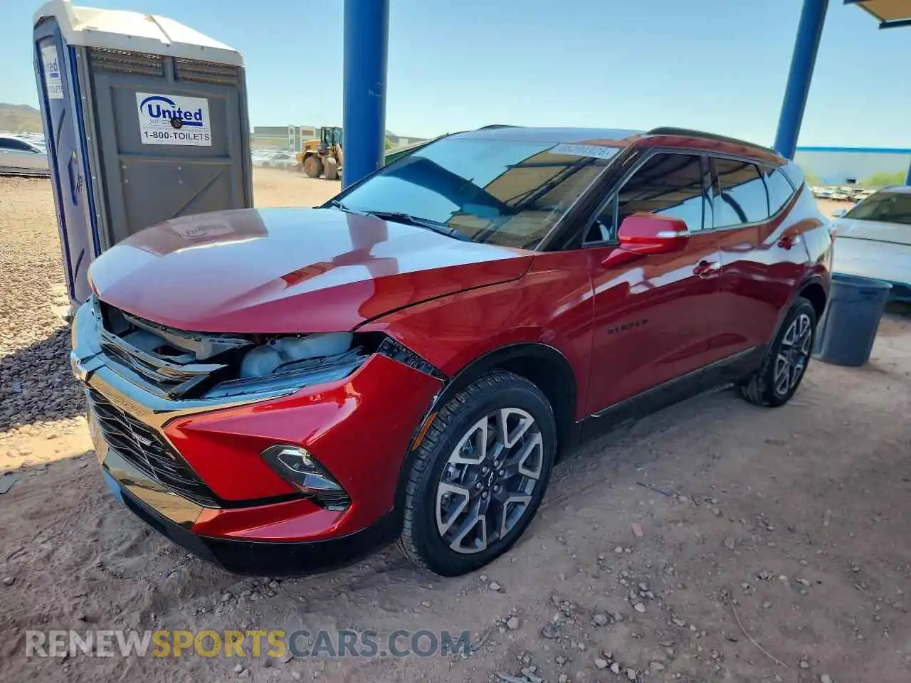1 Photograph of a damaged car 3GNKBERS9PS118918 CHEVROLET BLAZER 2023