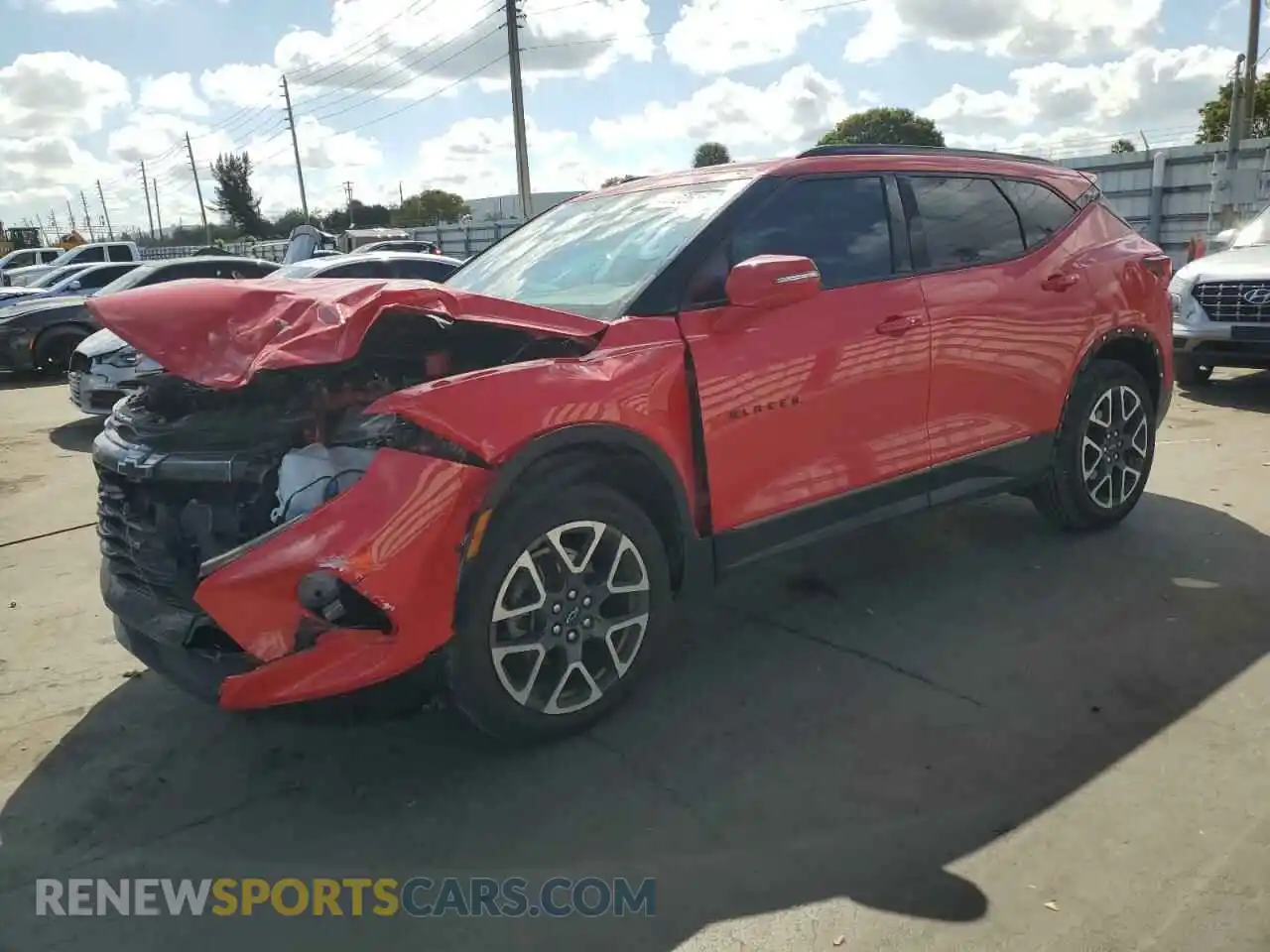 1 Photograph of a damaged car 3GNKBERS9PS221269 CHEVROLET BLAZER 2023