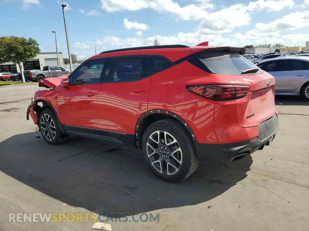 2 Photograph of a damaged car 3GNKBERS9PS221269 CHEVROLET BLAZER 2023