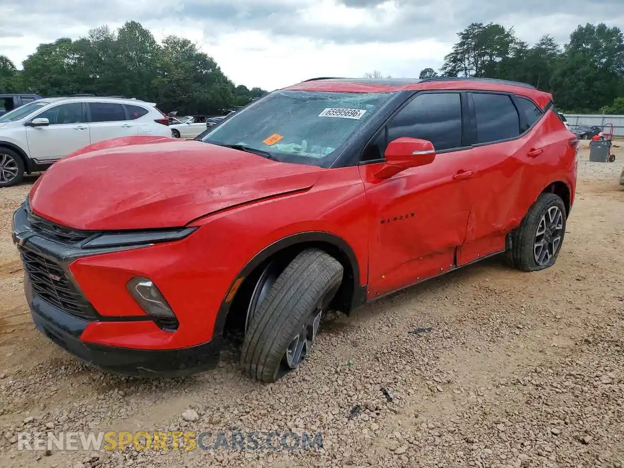 1 Photograph of a damaged car 3GNKBERS9PS233308 CHEVROLET BLAZER 2023