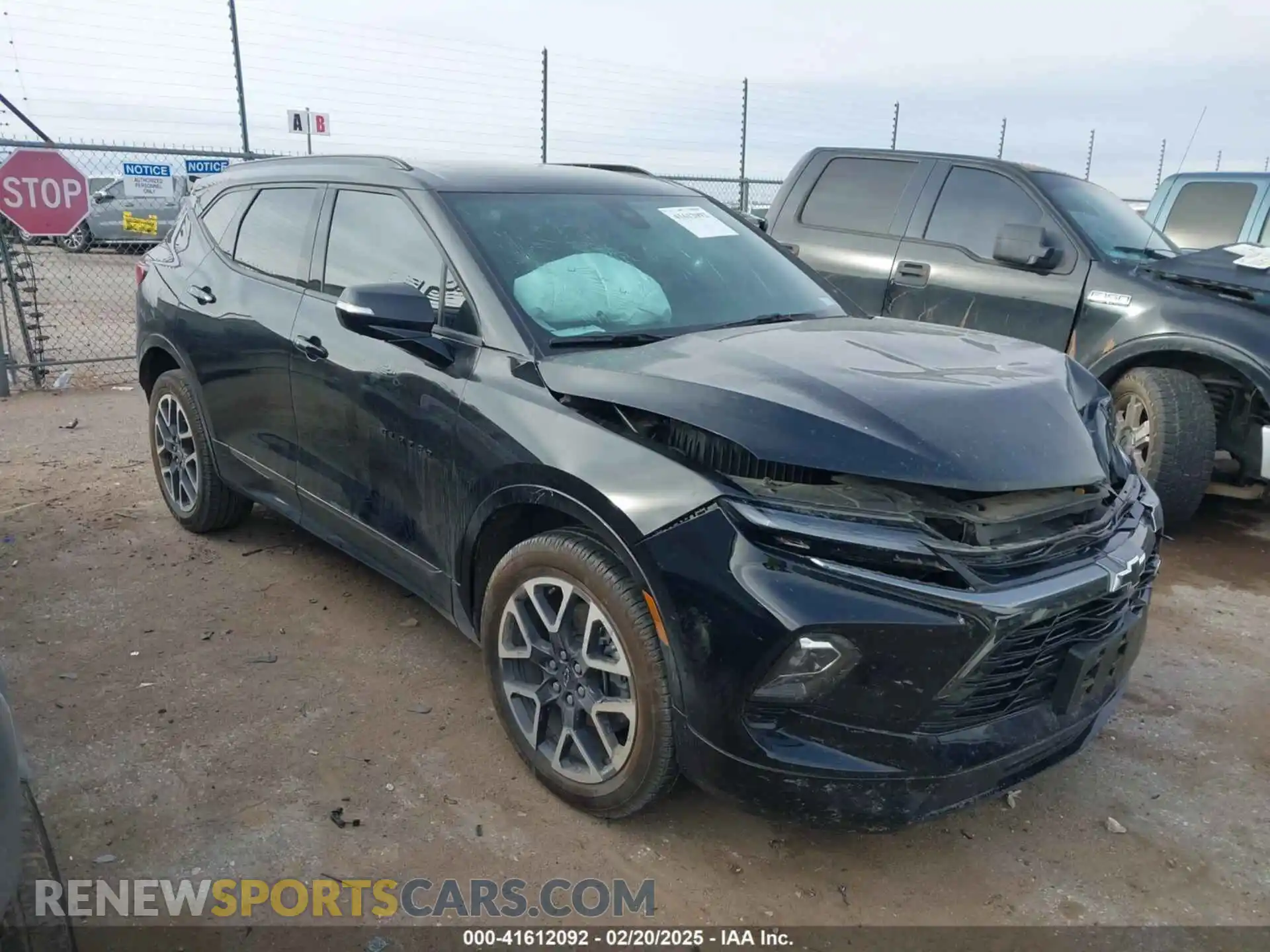 1 Photograph of a damaged car 3GNKBERSXPS103344 CHEVROLET BLAZER 2023