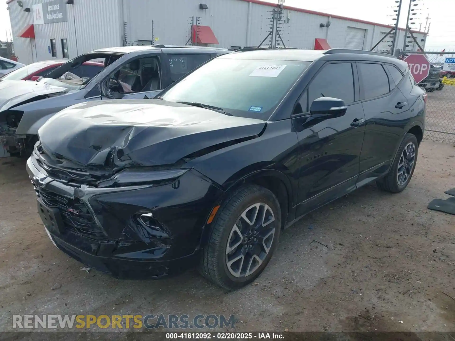 2 Photograph of a damaged car 3GNKBERSXPS103344 CHEVROLET BLAZER 2023