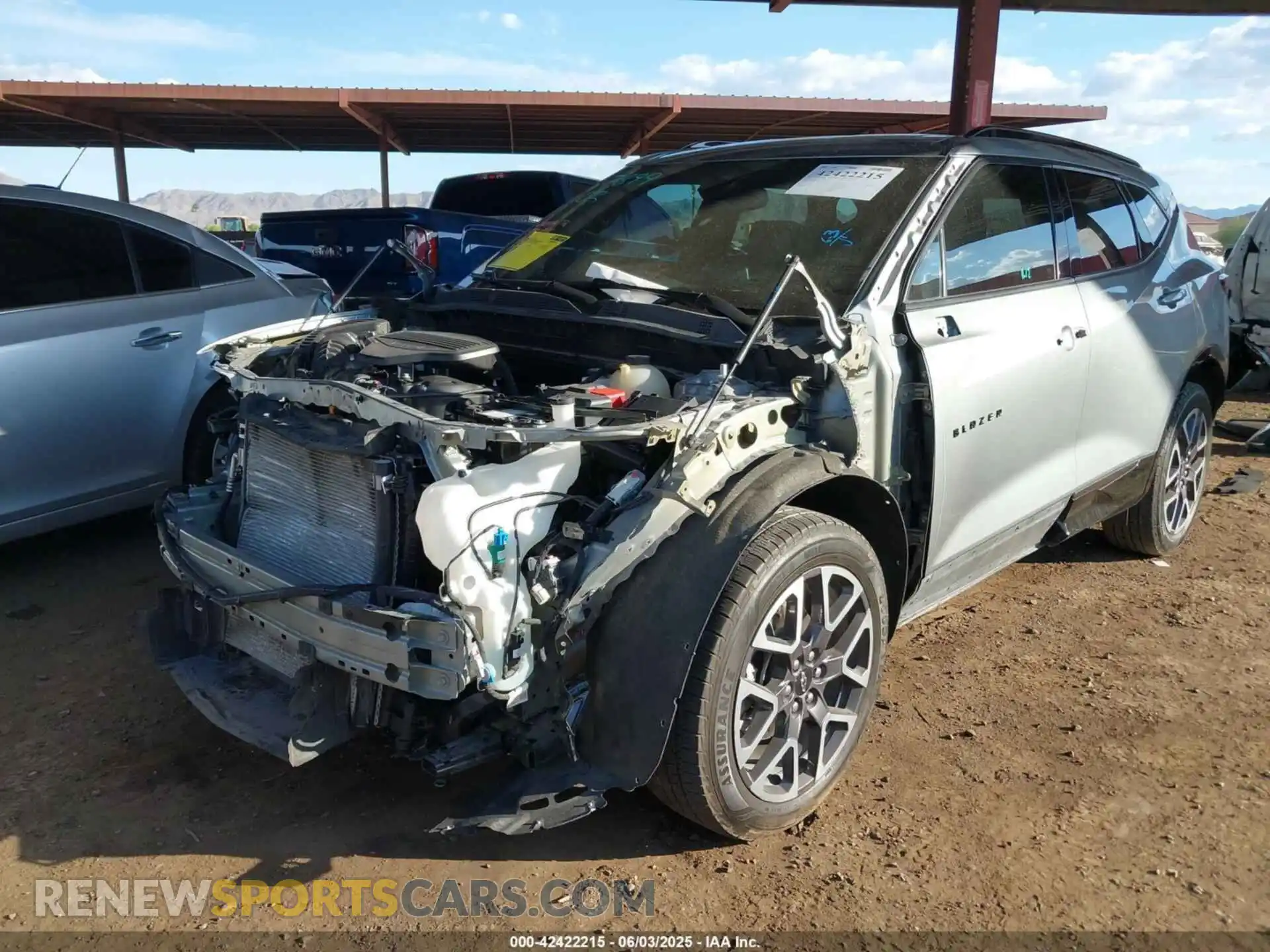 2 Photograph of a damaged car 3GNKBERSXPS118135 CHEVROLET BLAZER 2023