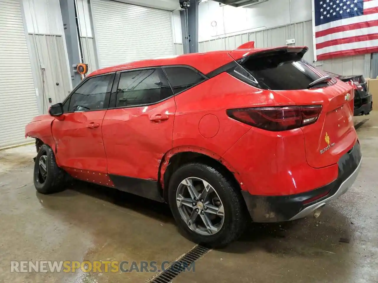 2 Photograph of a damaged car 3GNKBHR41PS130600 CHEVROLET BLAZER 2023
