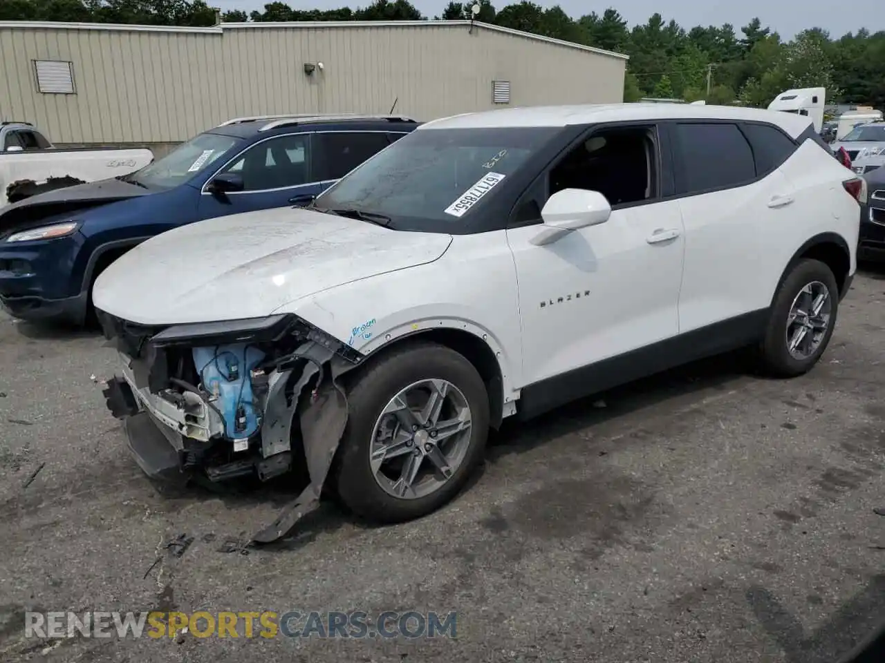 1 Photograph of a damaged car 3GNKBHR42PS103650 CHEVROLET BLAZER 2023
