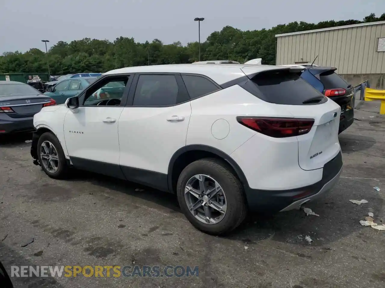 2 Photograph of a damaged car 3GNKBHR42PS103650 CHEVROLET BLAZER 2023
