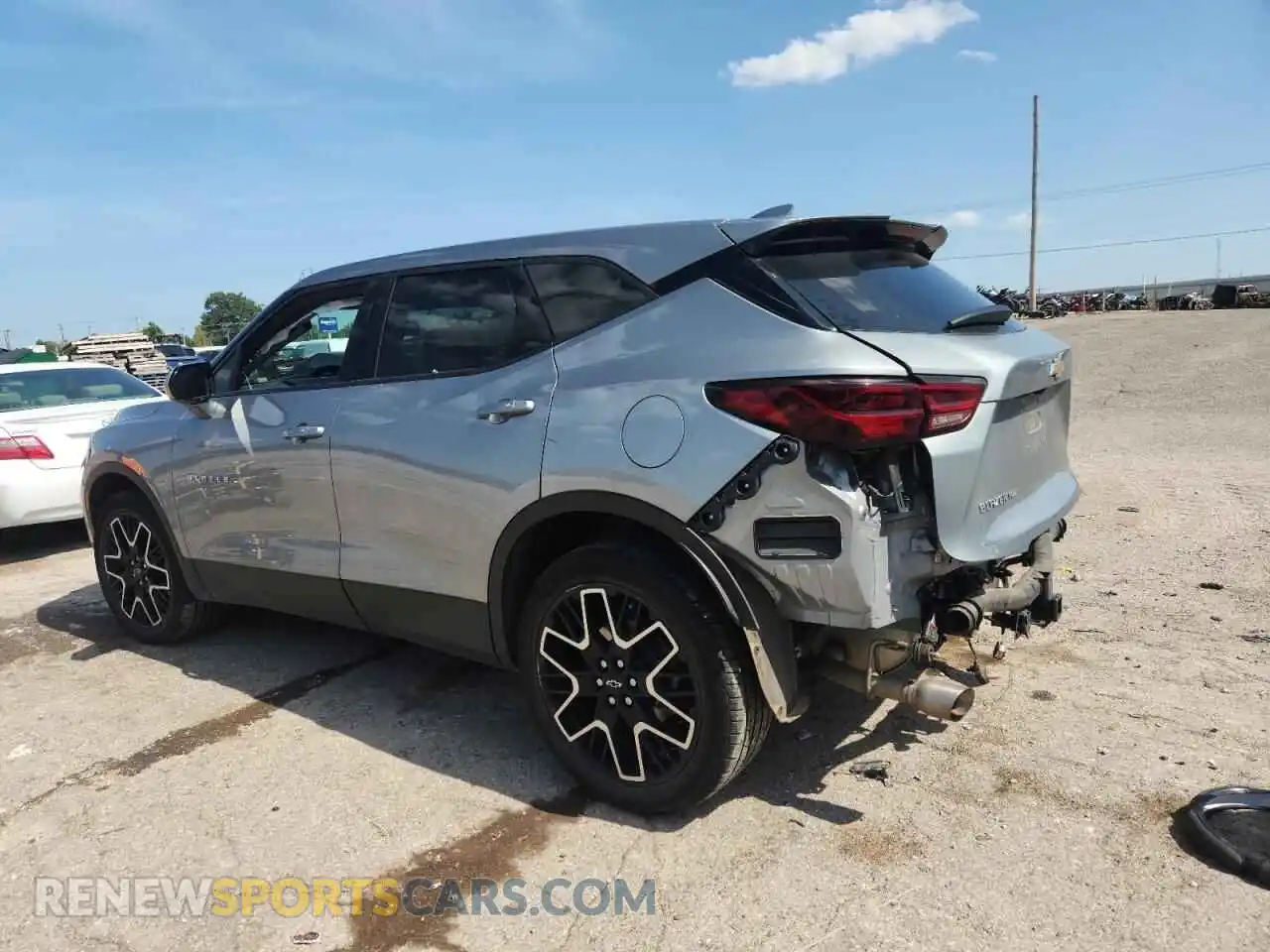 2 Photograph of a damaged car 3GNKBHR42PS169695 CHEVROLET BLAZER 2023