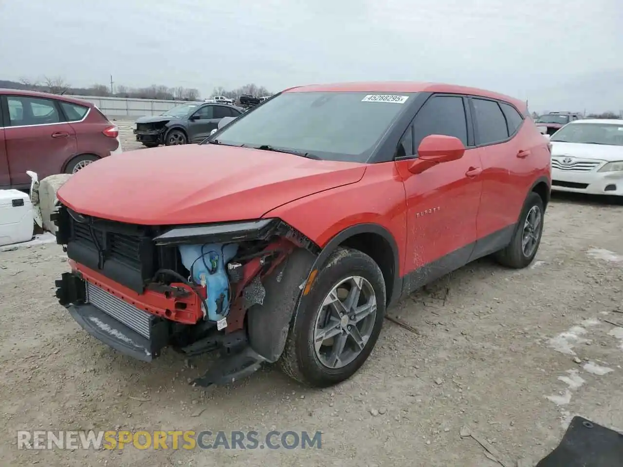 1 Photograph of a damaged car 3GNKBHR42PS227899 CHEVROLET BLAZER 2023