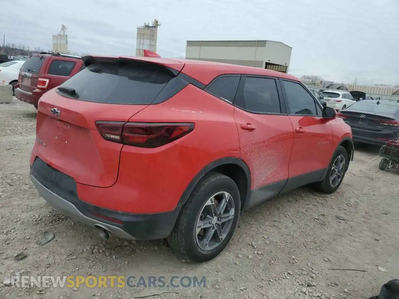 3 Photograph of a damaged car 3GNKBHR42PS227899 CHEVROLET BLAZER 2023