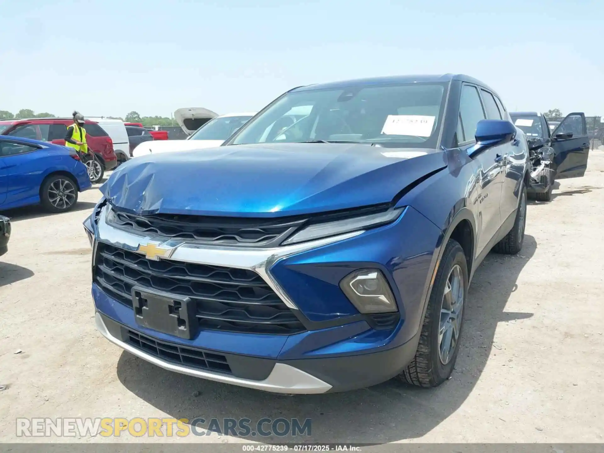 2 Photograph of a damaged car 3GNKBHR43PS147513 CHEVROLET BLAZER 2023