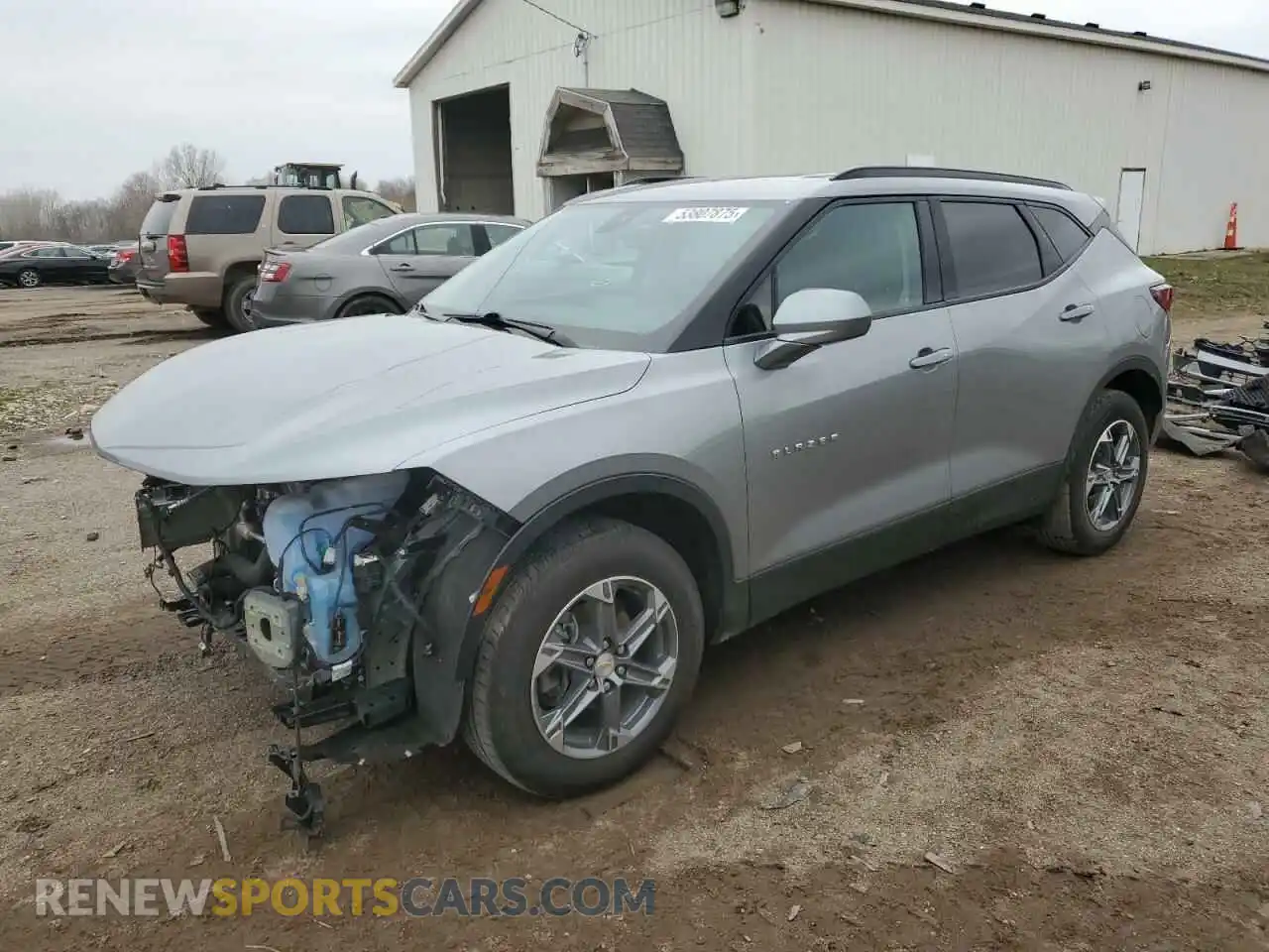 1 Photograph of a damaged car 3GNKBHR43PS219990 CHEVROLET BLAZER 2023