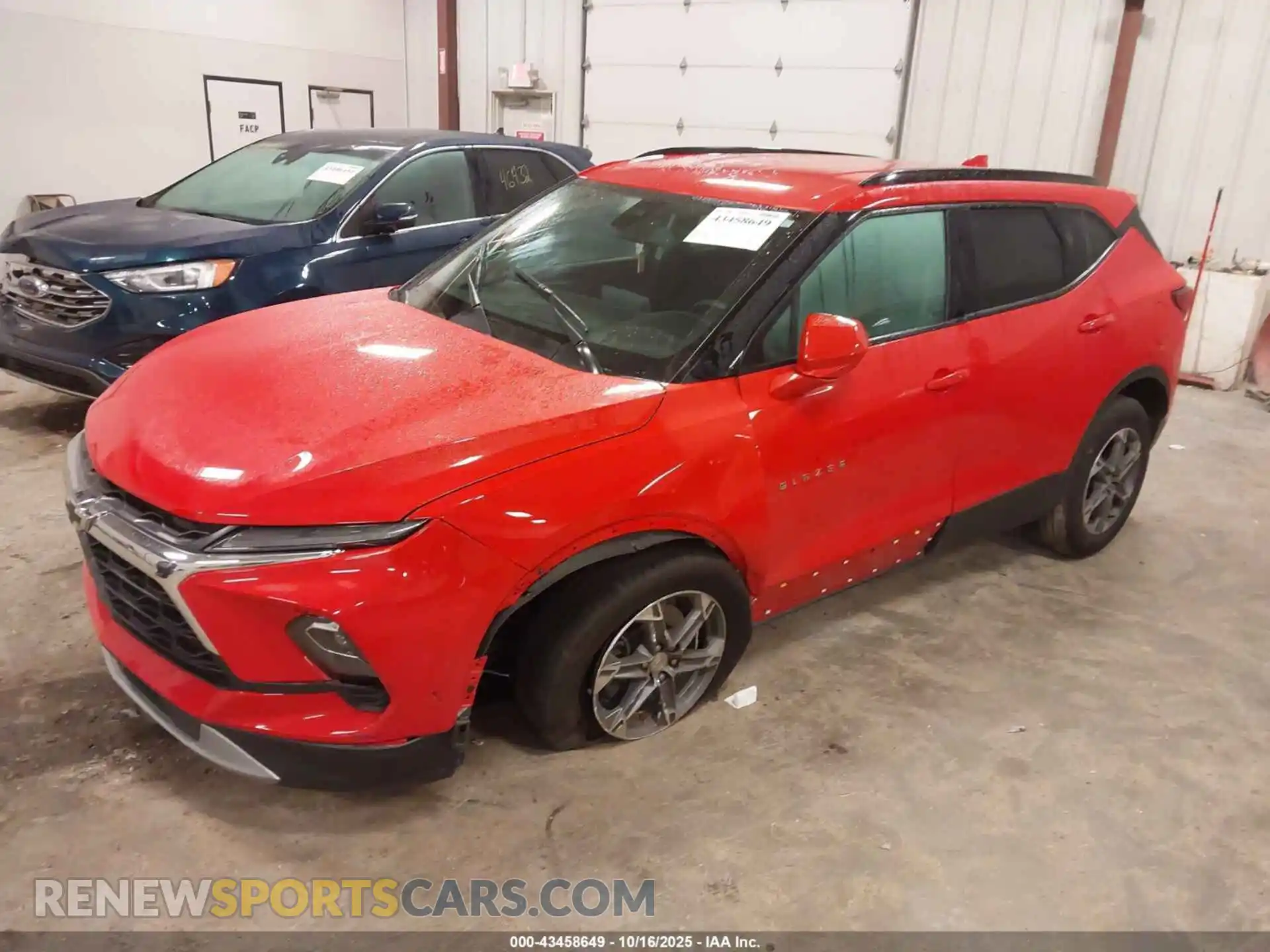 2 Photograph of a damaged car 3GNKBHR44PS224907 CHEVROLET BLAZER 2023