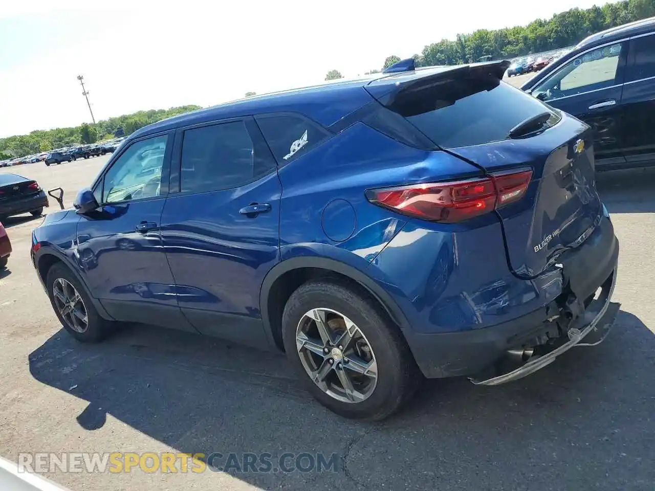 2 Photograph of a damaged car 3GNKBHR45PS147528 CHEVROLET BLAZER 2023