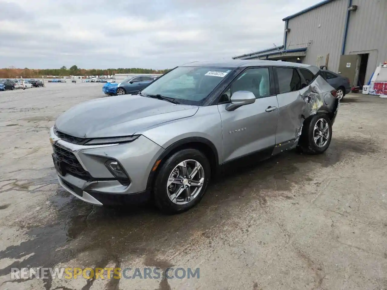 1 Photograph of a damaged car 3GNKBHR45PS217142 CHEVROLET BLAZER 2023