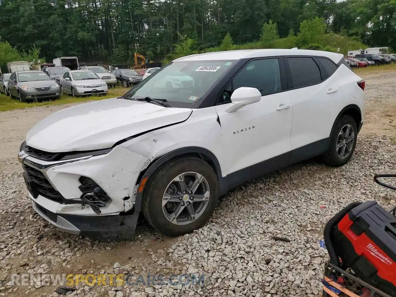 1 Photograph of a damaged car 3GNKBHR47PS217207 CHEVROLET BLAZER 2023