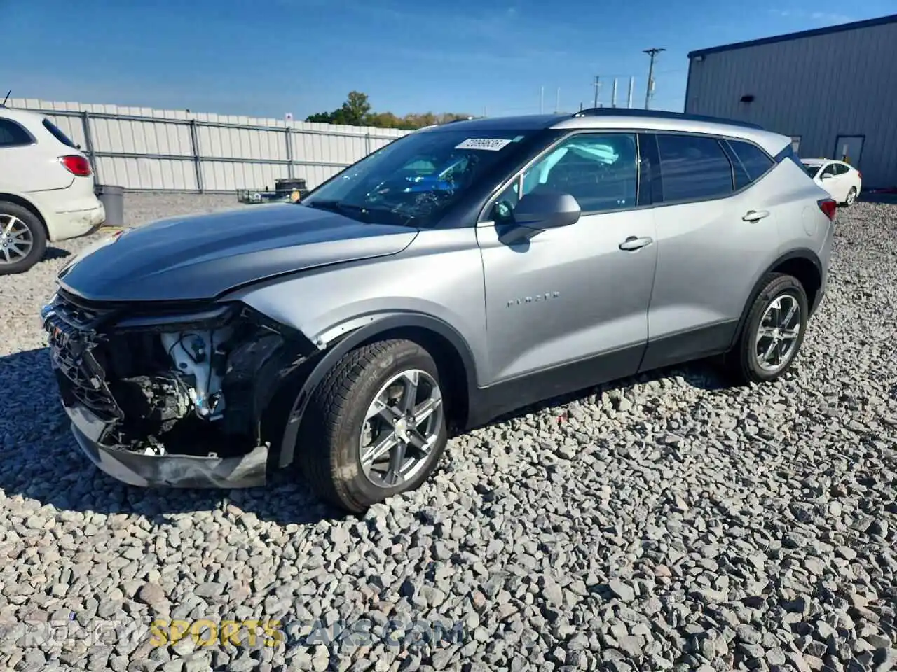1 Photograph of a damaged car 3GNKBHR48PS130903 CHEVROLET BLAZER 2023