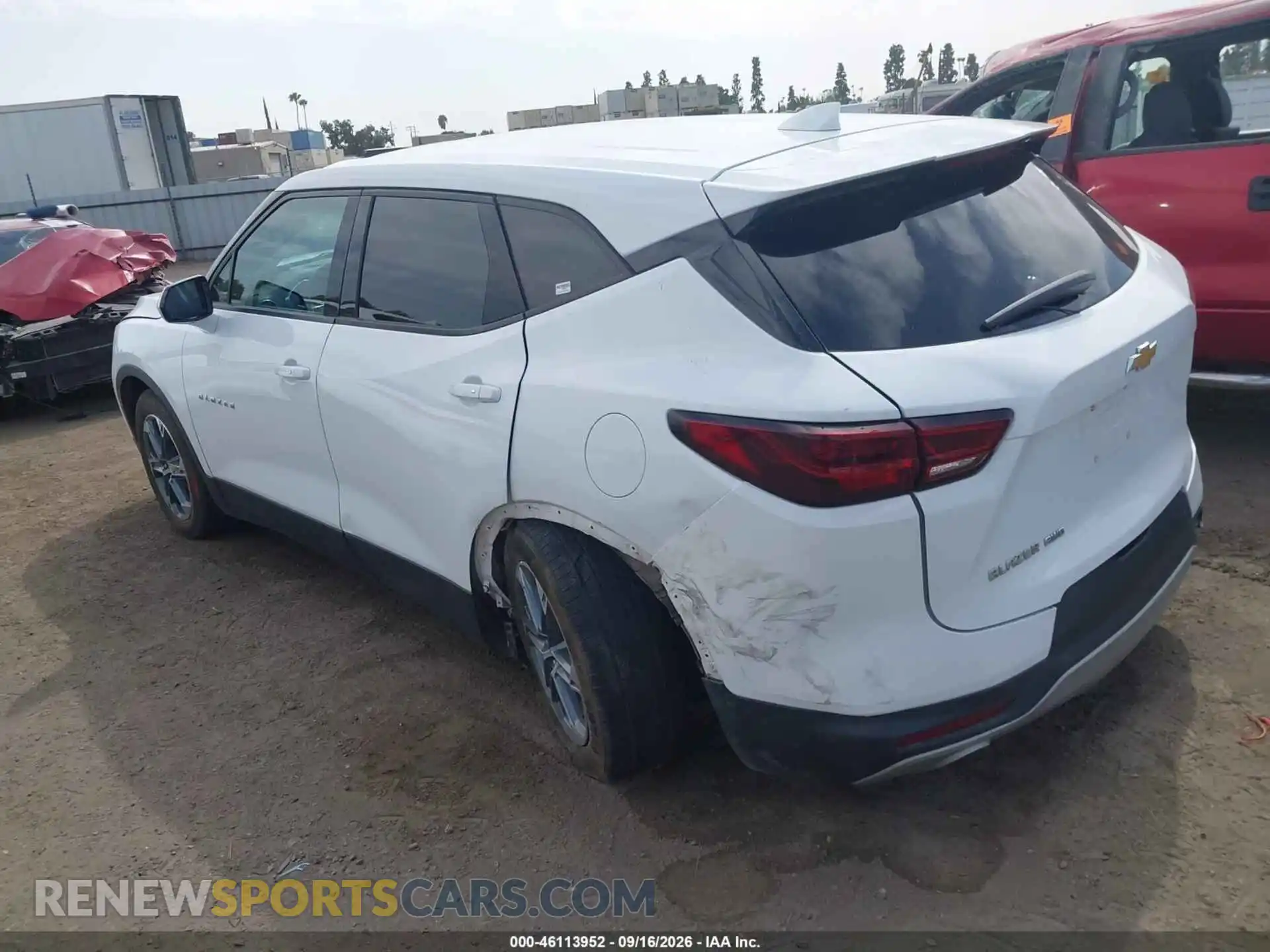 3 Photograph of a damaged car 3GNKBHR48PS165537 CHEVROLET BLAZER 2023
