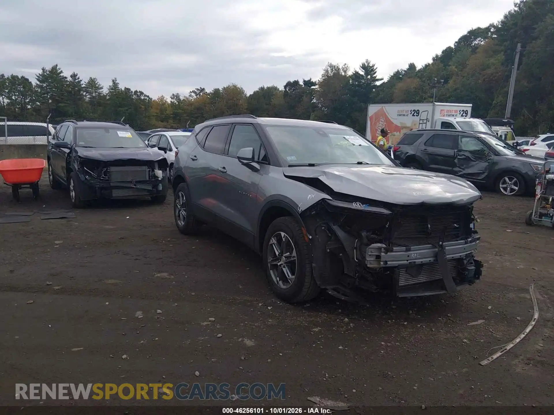 1 Photograph of a damaged car 3GNKBHR49PS224966 CHEVROLET BLAZER 2023