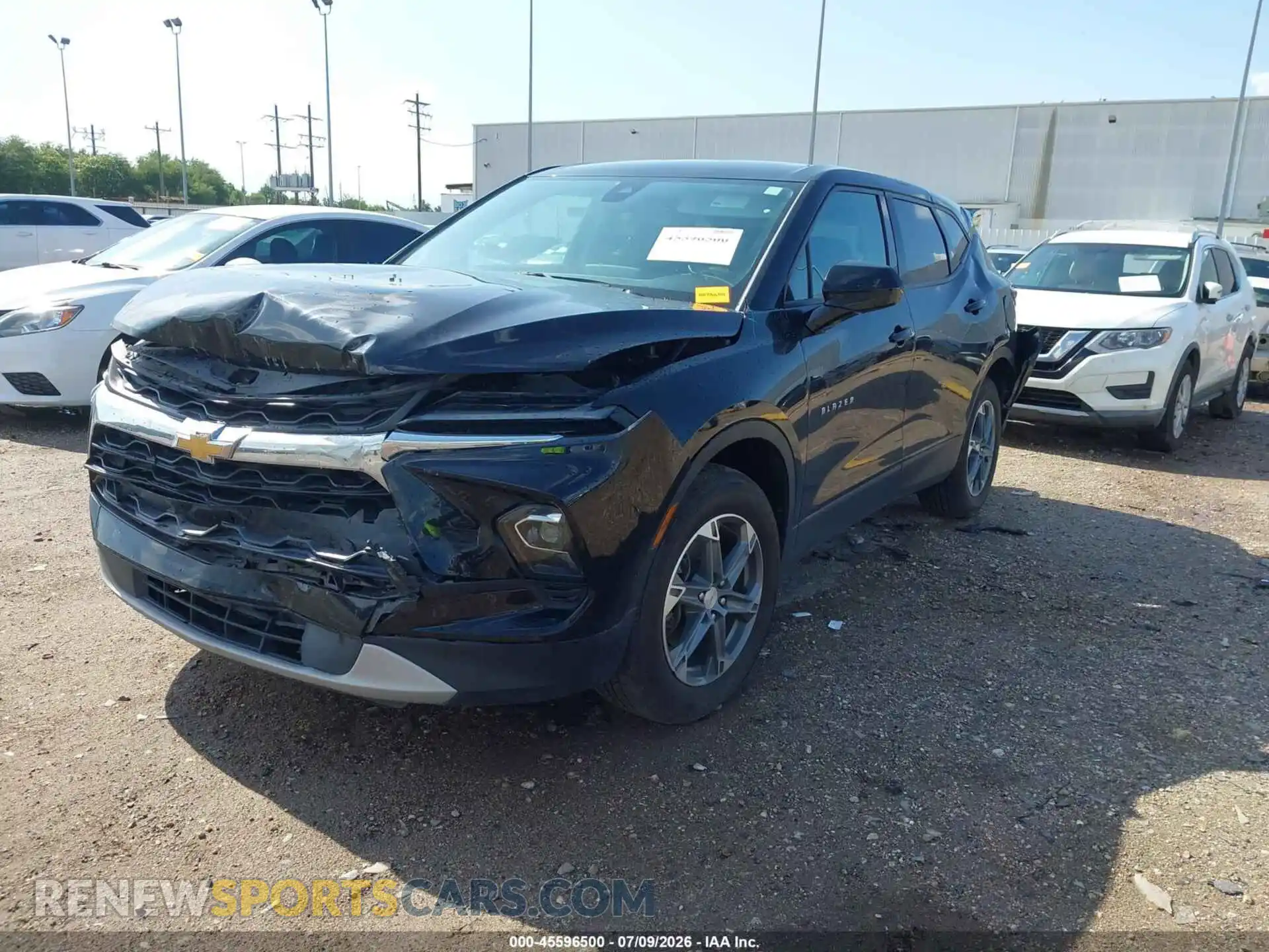 2 Photograph of a damaged car 3GNKBHR49PS232081 CHEVROLET BLAZER 2023