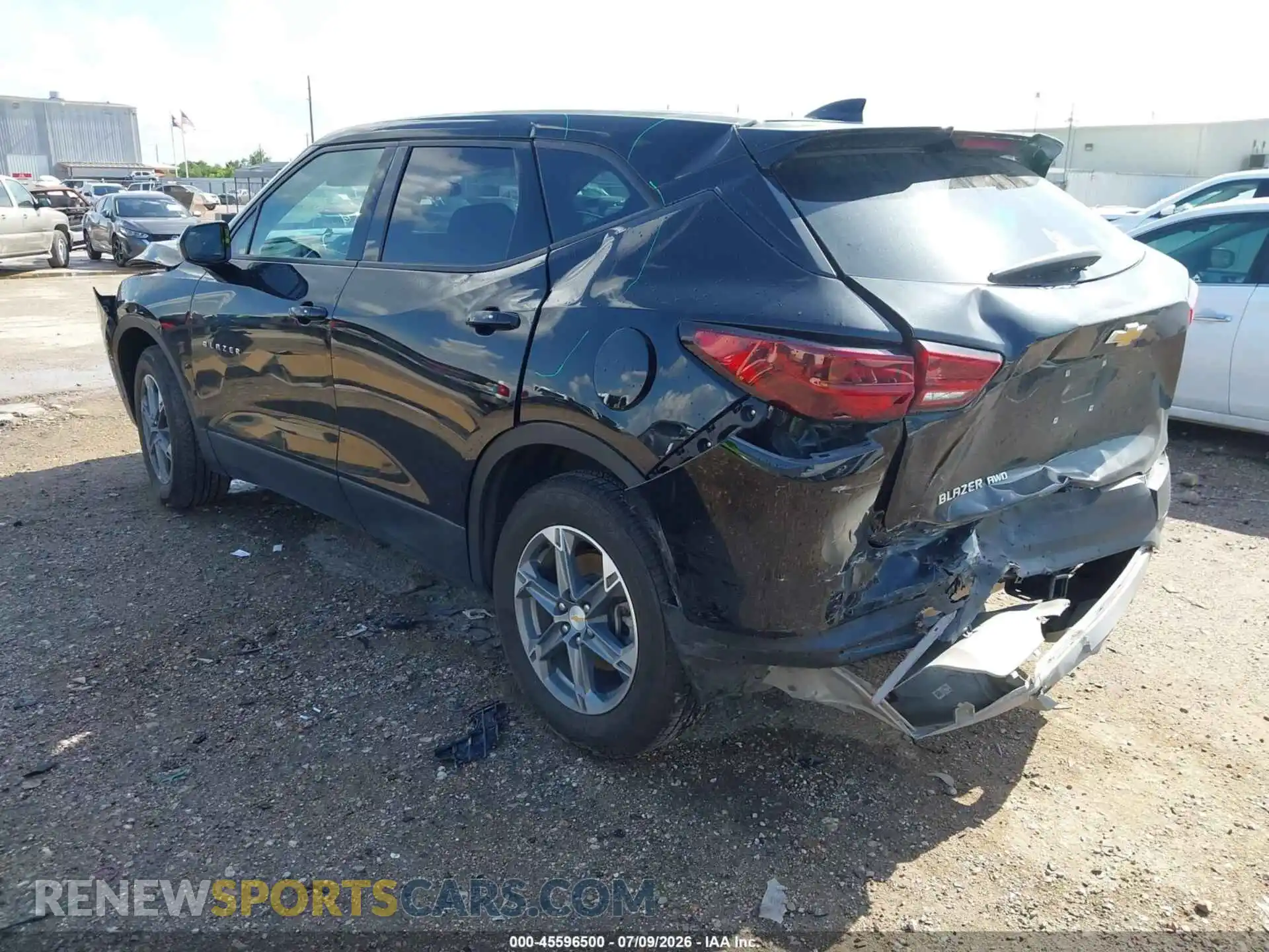 3 Photograph of a damaged car 3GNKBHR49PS232081 CHEVROLET BLAZER 2023