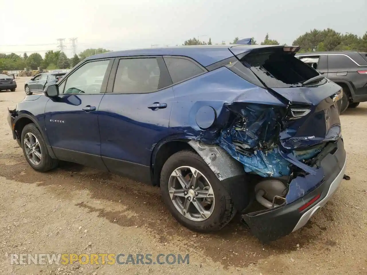2 Photograph of a damaged car 3GNKBHR4XPS101368 CHEVROLET BLAZER 2023