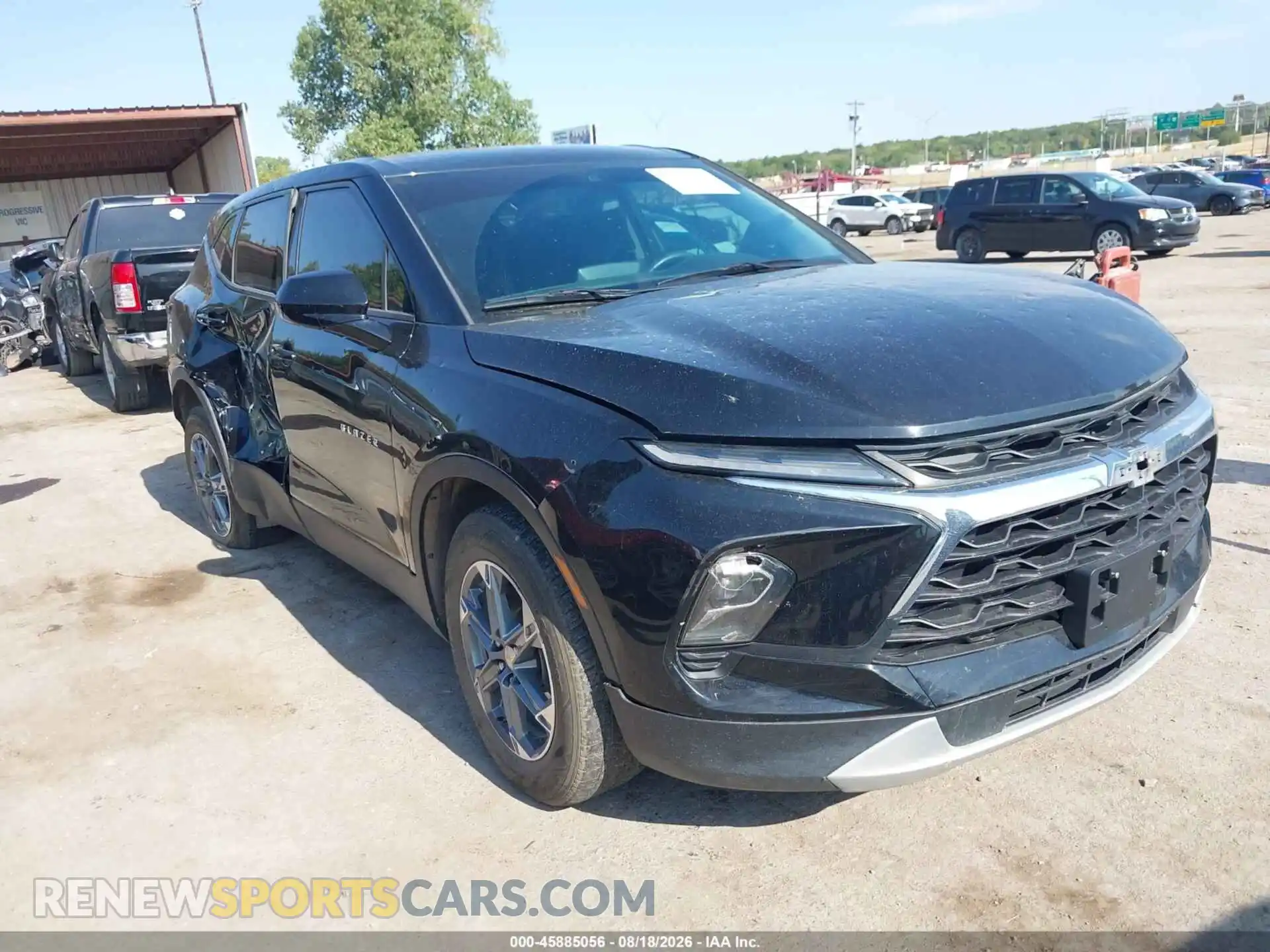 1 Photograph of a damaged car 3GNKBHR4XPS203530 CHEVROLET BLAZER 2023
