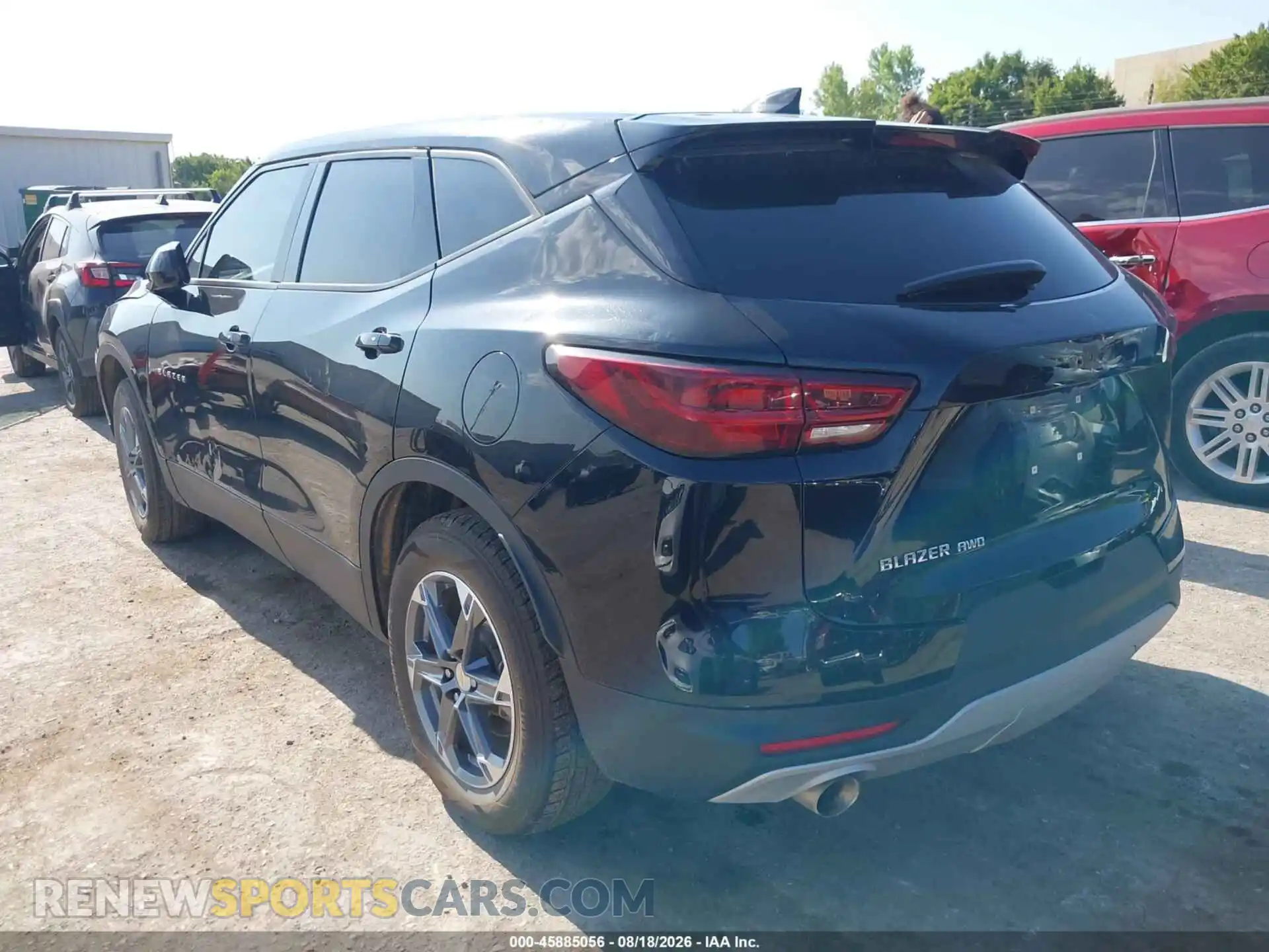 3 Photograph of a damaged car 3GNKBHR4XPS203530 CHEVROLET BLAZER 2023