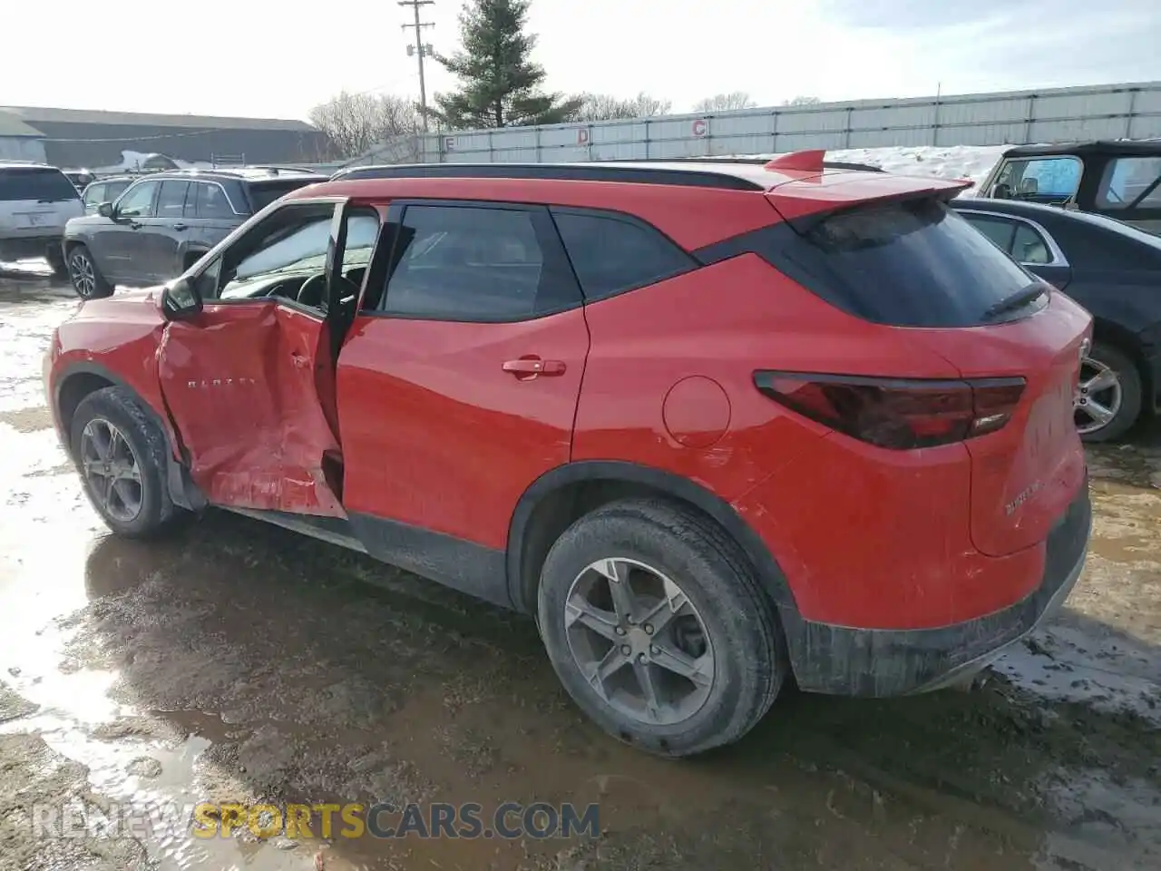 2 Photograph of a damaged car 3GNKBHR4XPS235278 CHEVROLET BLAZER 2023
