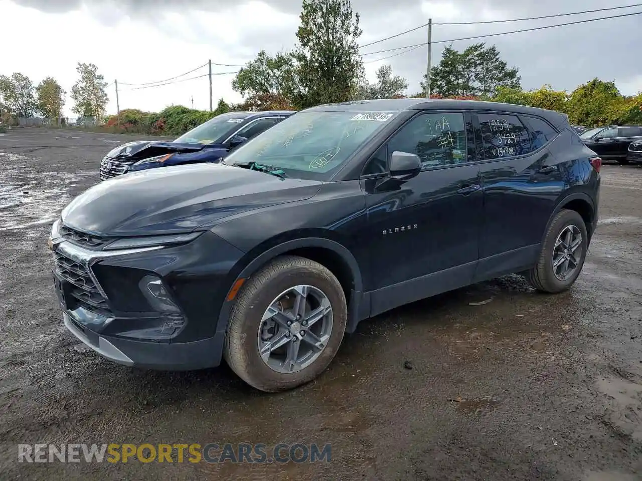 1 Photograph of a damaged car 3GNKBHRS8PS154908 CHEVROLET BLAZER 2023