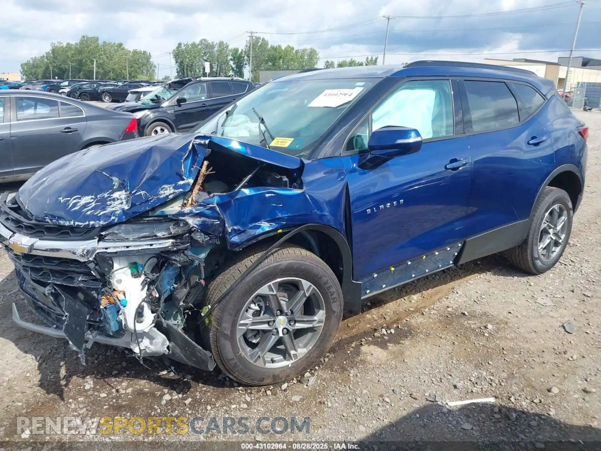 2 Photograph of a damaged car 3GNKBJR44PS101079 CHEVROLET BLAZER 2023