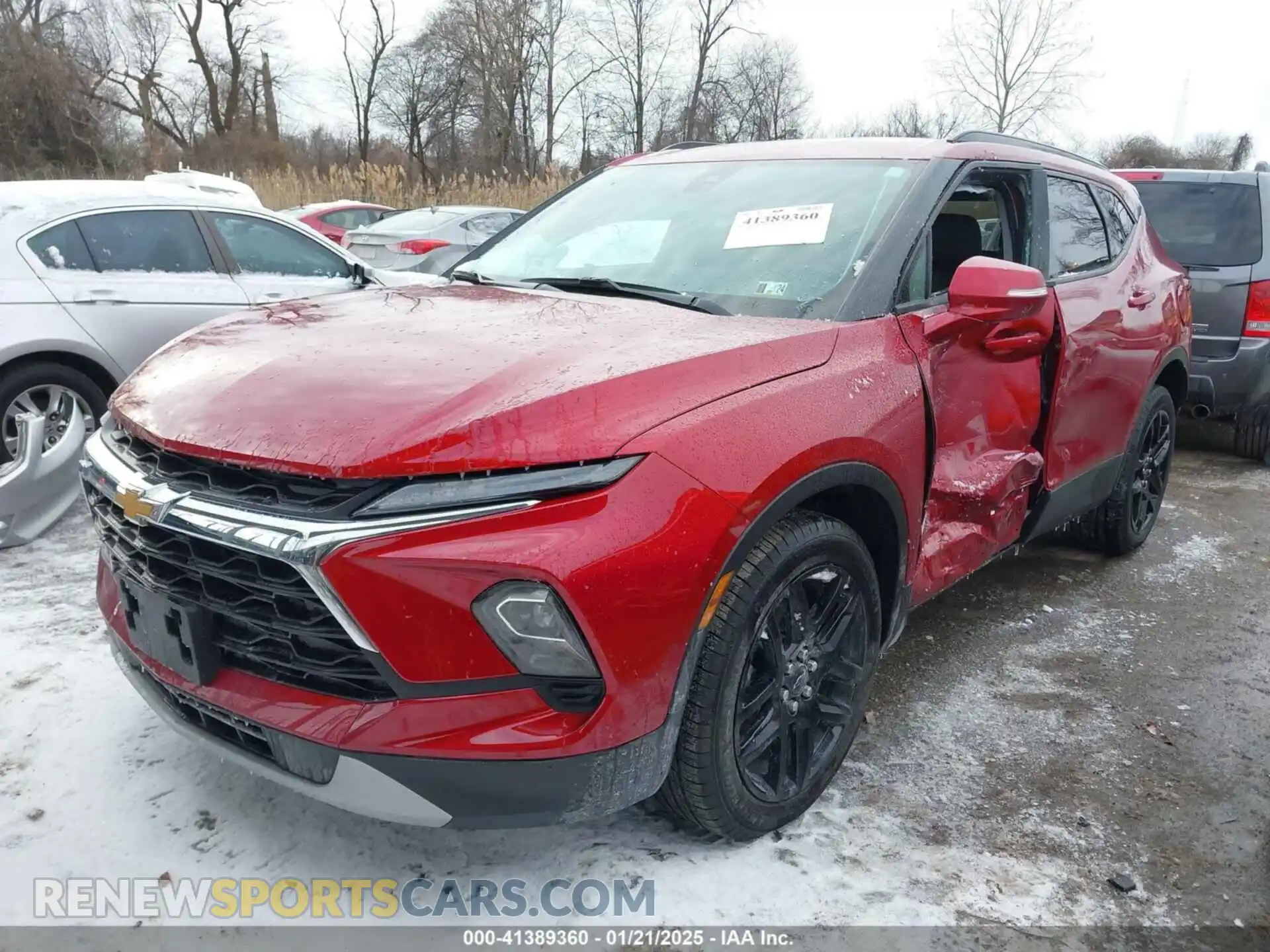 2 Photograph of a damaged car 3GNKBJRS1PS225535 CHEVROLET BLAZER 2023