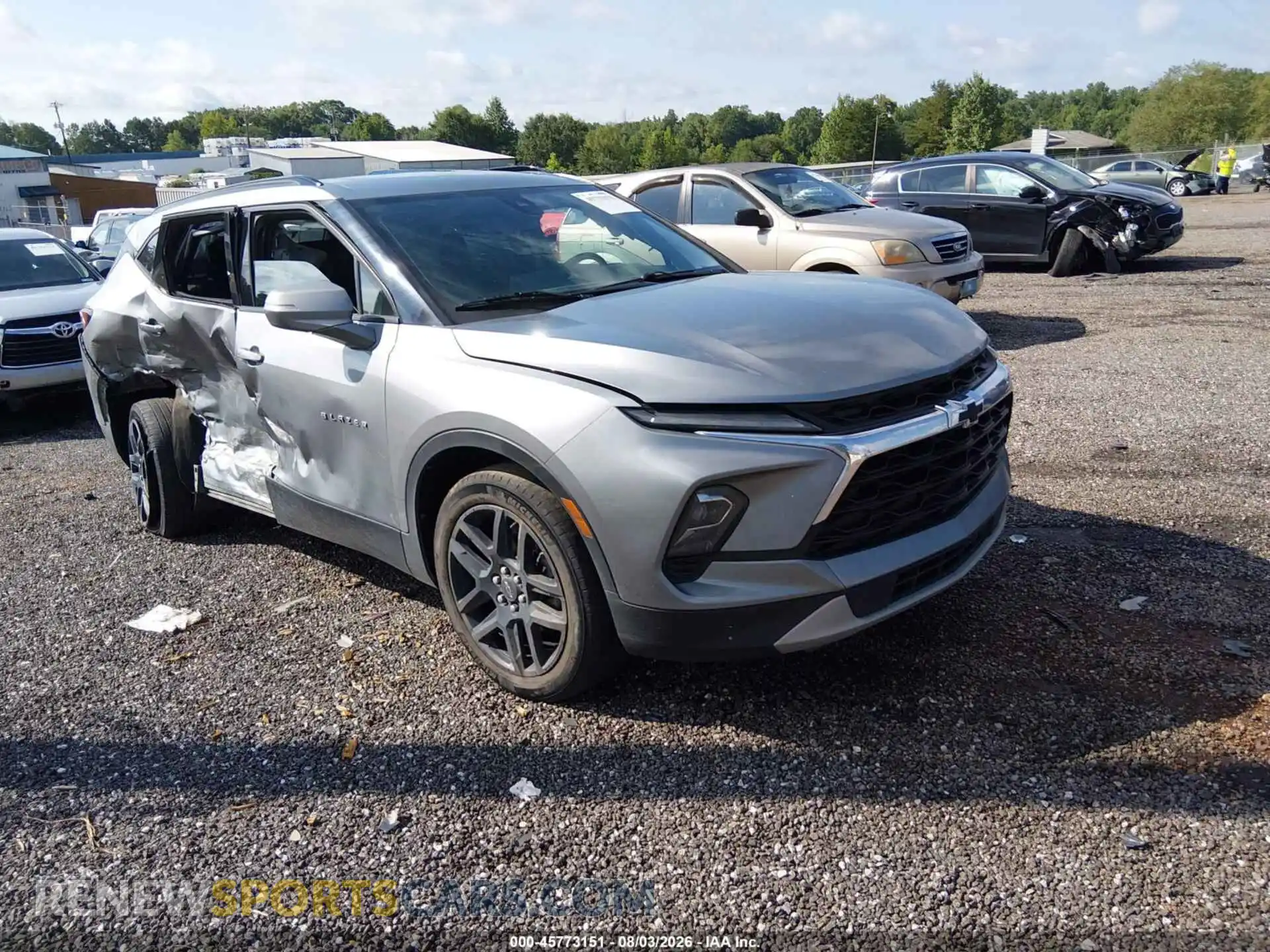 1 Photograph of a damaged car 3GNKBJRS5PS174654 CHEVROLET BLAZER 2023