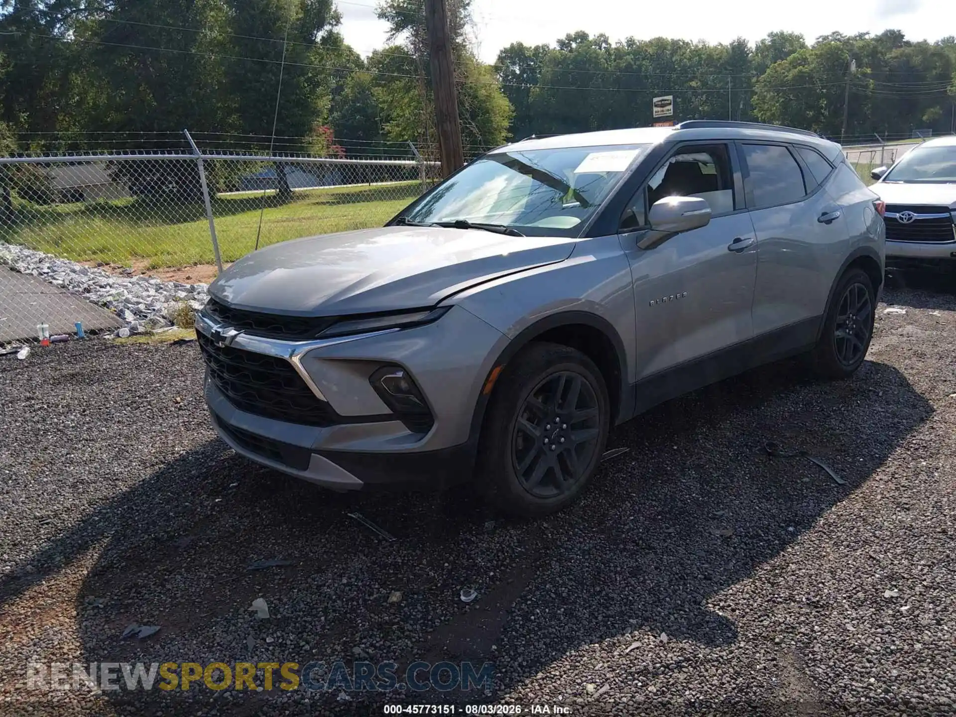 2 Photograph of a damaged car 3GNKBJRS5PS174654 CHEVROLET BLAZER 2023