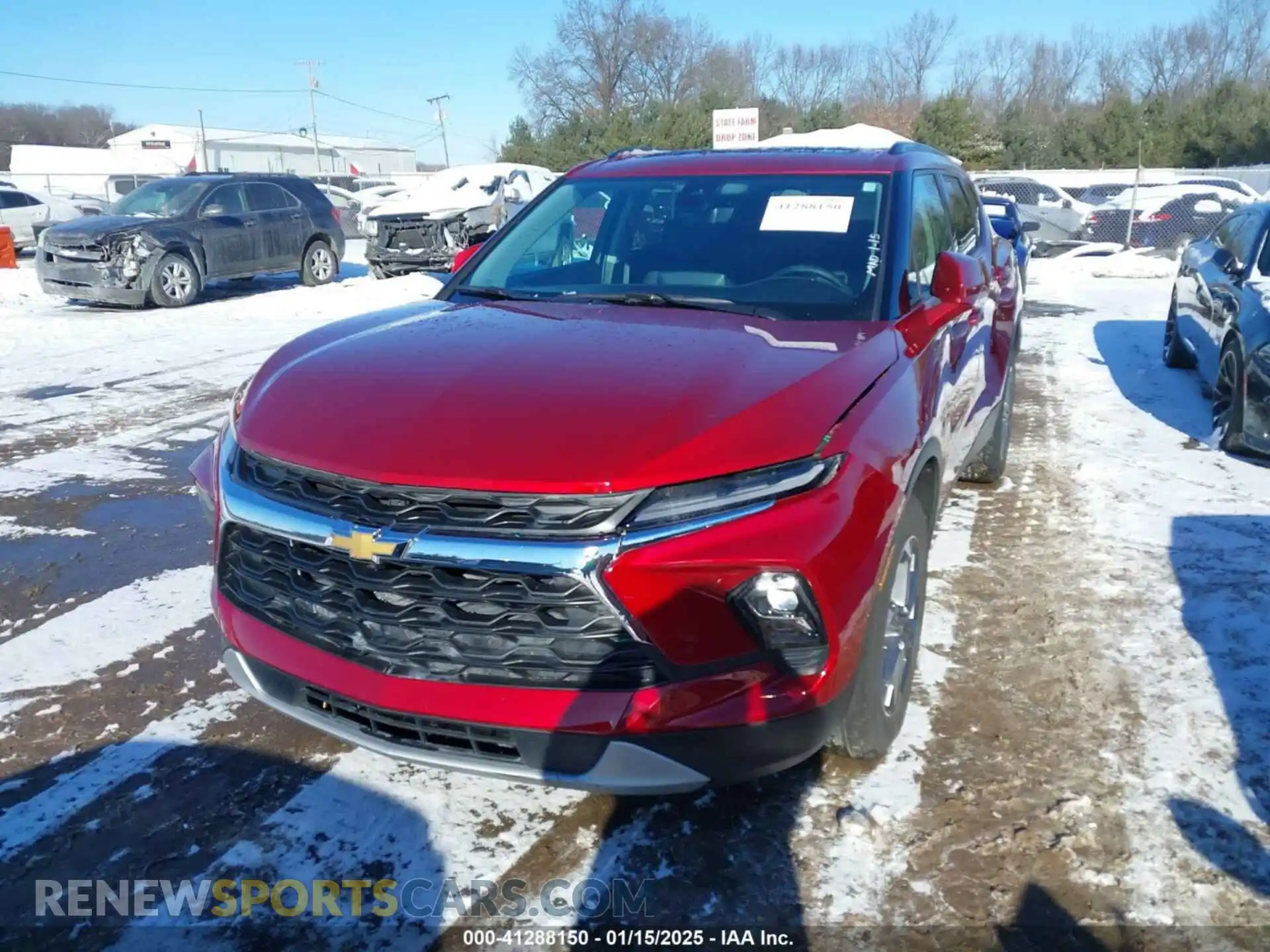 2 Photograph of a damaged car 3GNKBJRS6PS227815 CHEVROLET BLAZER 2023