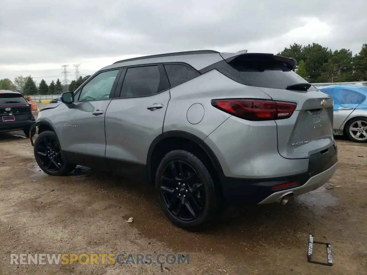 2 Photograph of a damaged car 3GNKBJRS8PS118496 CHEVROLET BLAZER 2023