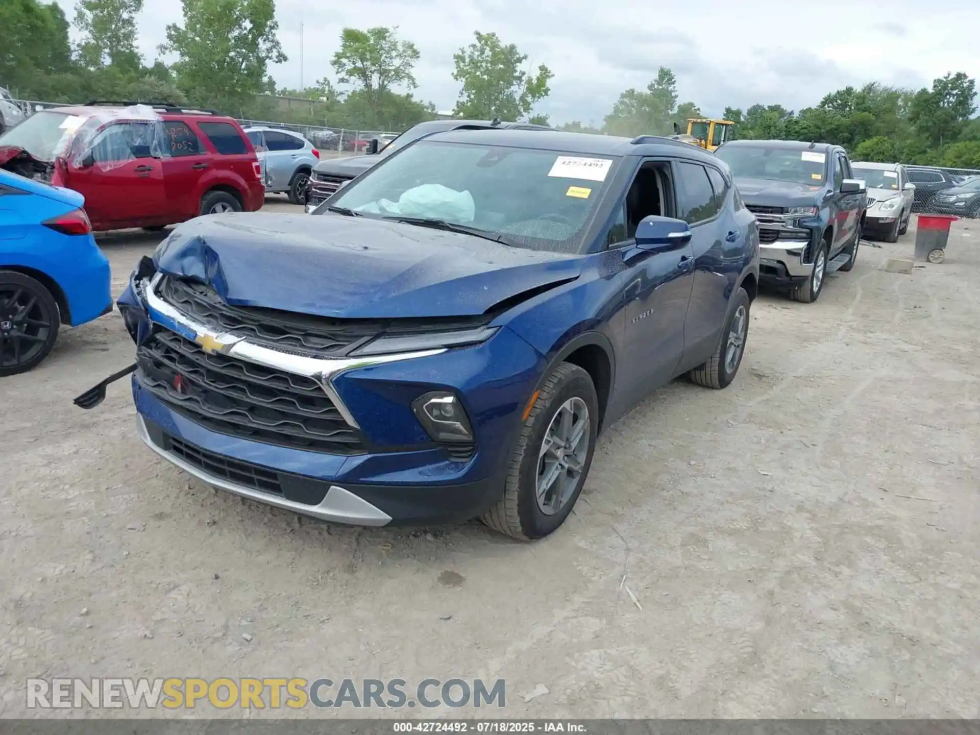 2 Photograph of a damaged car 3GNKBJRS9PS155766 CHEVROLET BLAZER 2023