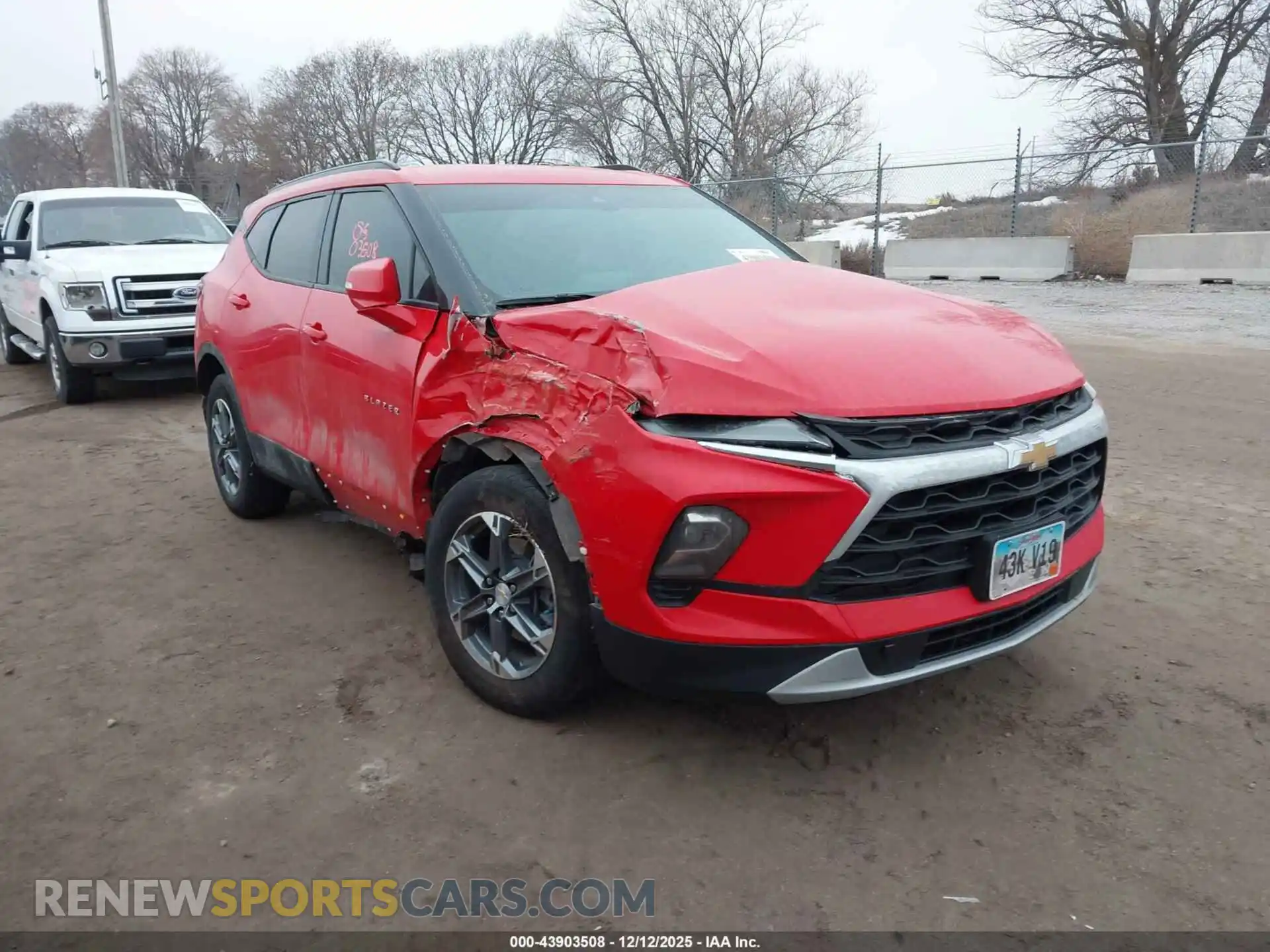 1 Photograph of a damaged car 3GNKBJRSXPS114353 CHEVROLET BLAZER 2023