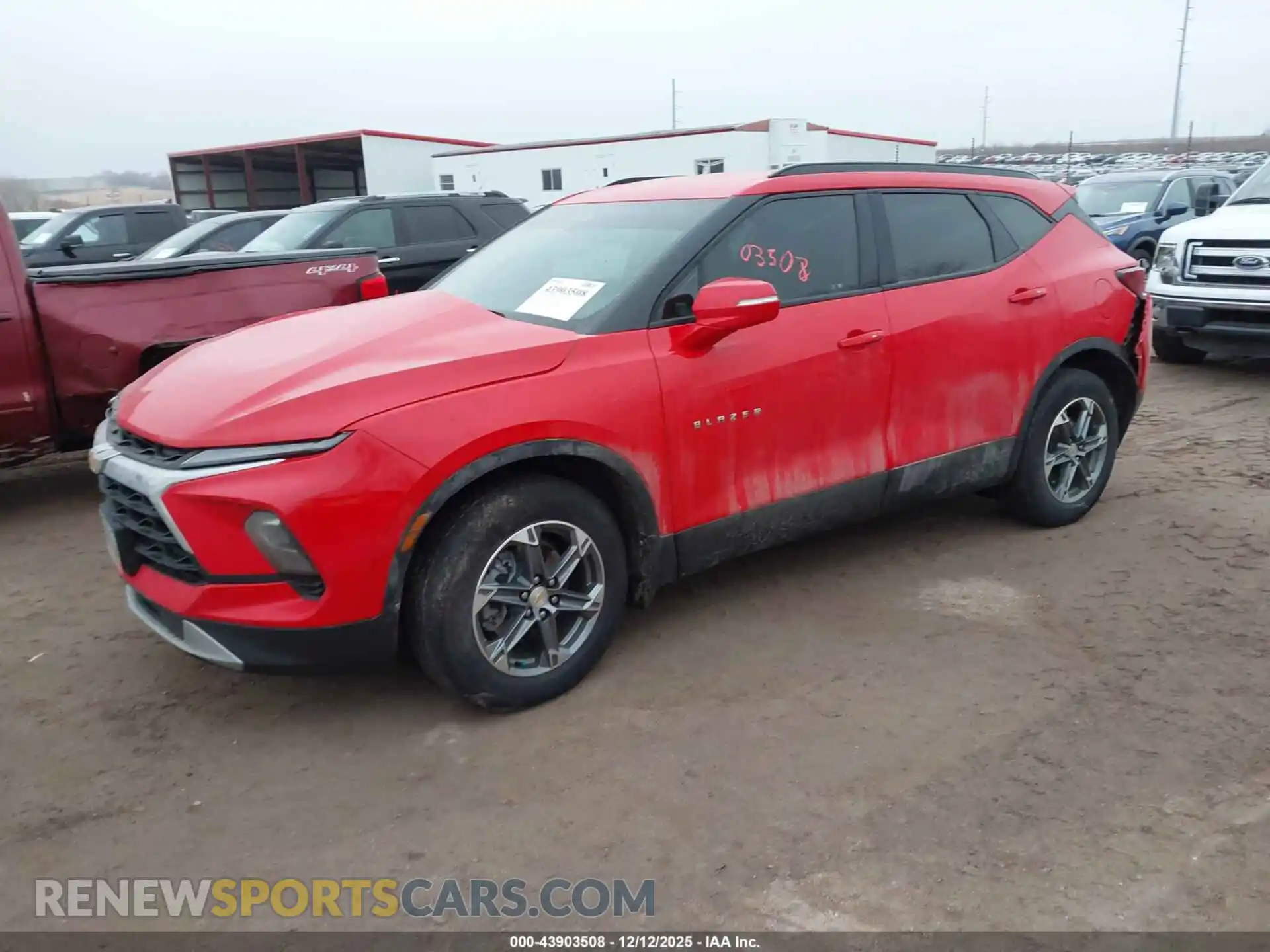 2 Photograph of a damaged car 3GNKBJRSXPS114353 CHEVROLET BLAZER 2023