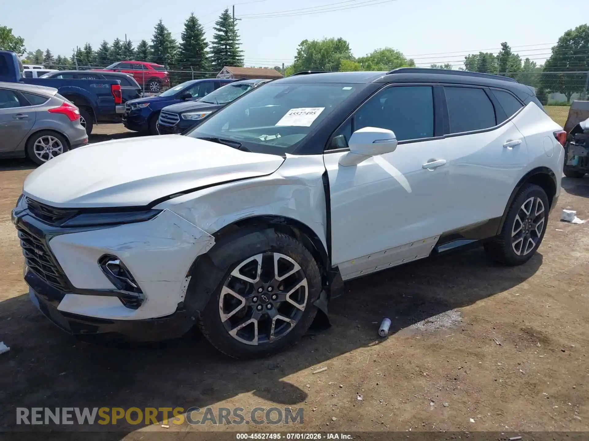2 Photograph of a damaged car 3GNKBKRS3PS126267 CHEVROLET BLAZER 2023