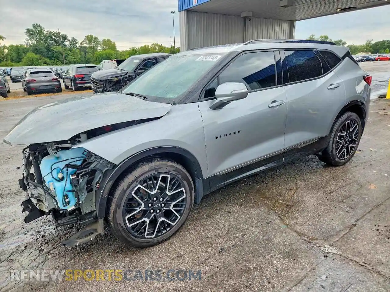 1 Photograph of a damaged car 3GNKBKRS3PS128231 CHEVROLET BLAZER 2023