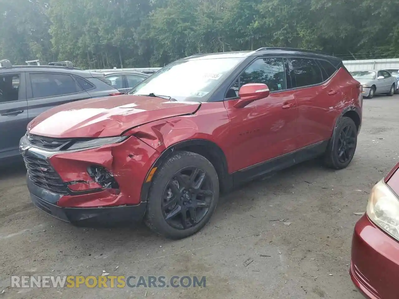 1 Photograph of a damaged car 3GNKBKRS6PS213502 CHEVROLET BLAZER 2023