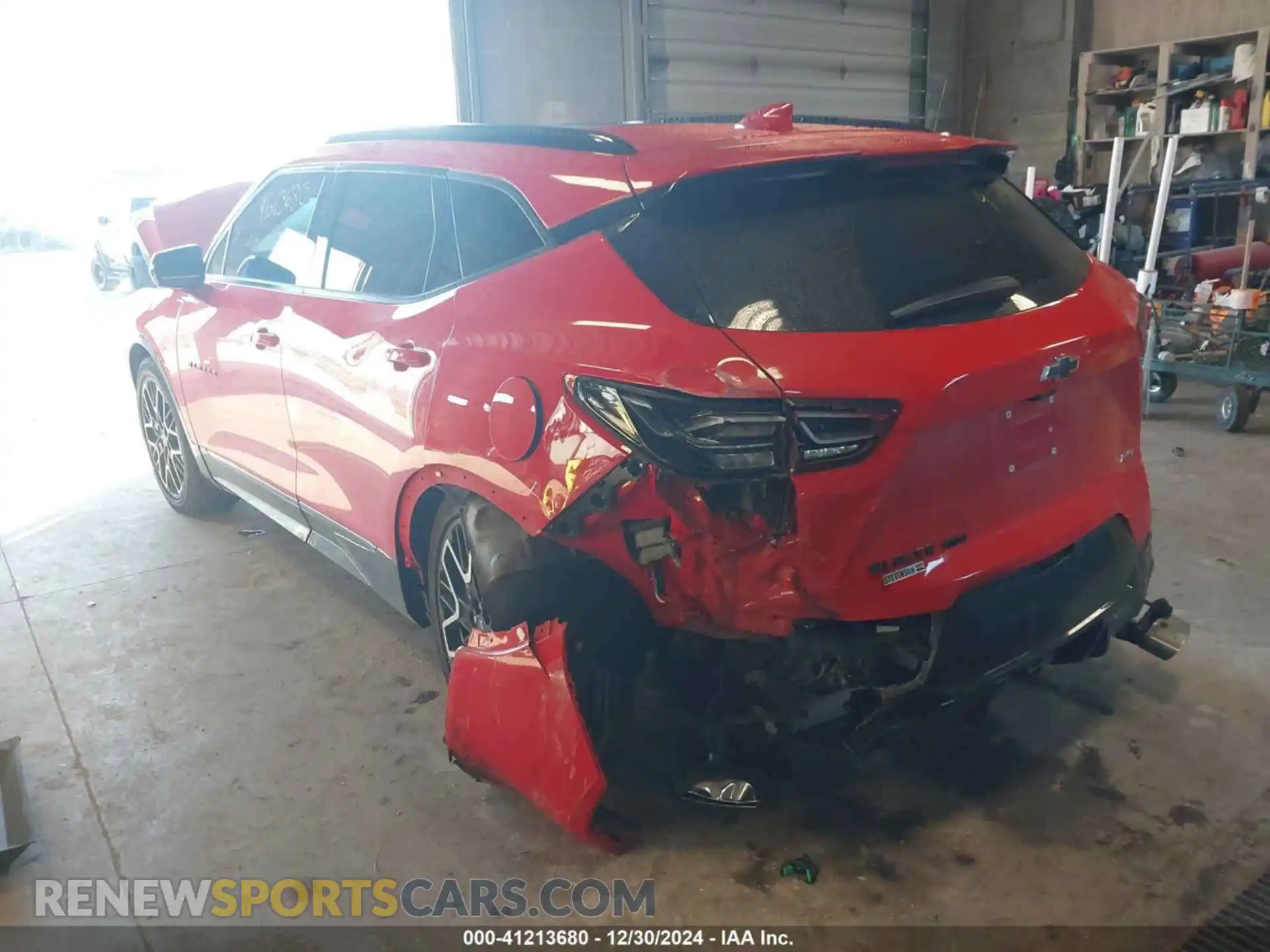 3 Photograph of a damaged car 3GNKBKRS7PS159319 CHEVROLET BLAZER 2023