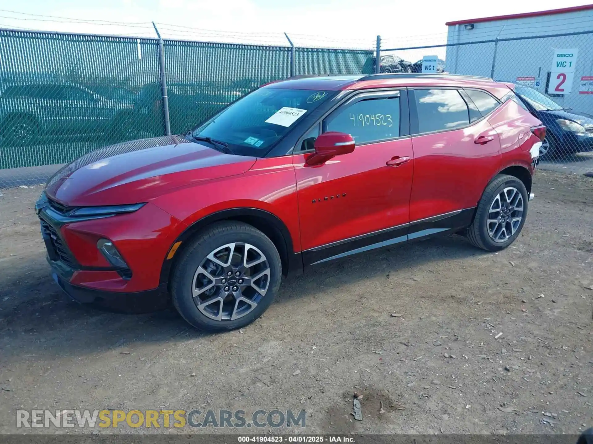 2 Photograph of a damaged car 3GNKBKRS9PS168281 CHEVROLET BLAZER 2023