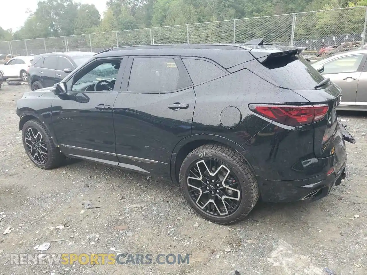 2 Photograph of a damaged car 3GNKBKRS9PS225059 CHEVROLET BLAZER 2023