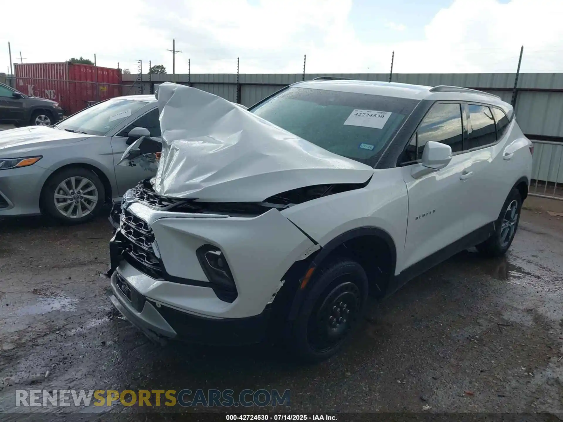 2 Photograph of a damaged car 3GNKBDR40RS199077 CHEVROLET BLAZER 2024