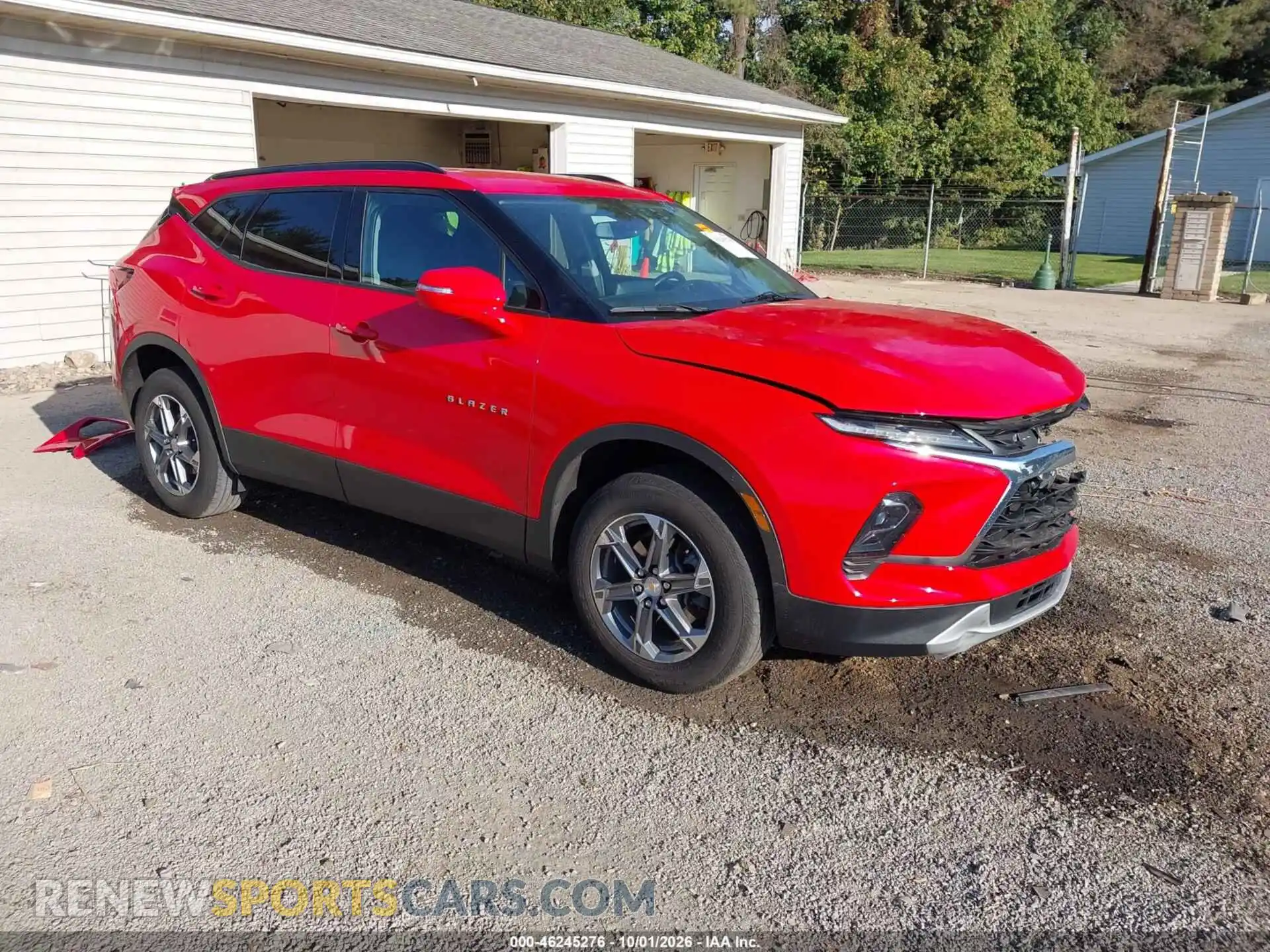 1 Photograph of a damaged car 3GNKBDR42RS199646 CHEVROLET BLAZER 2024