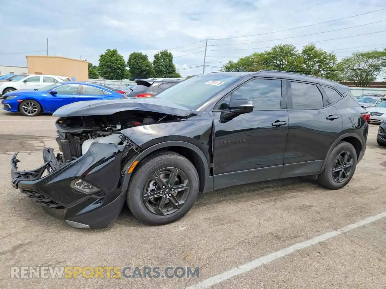 1 Photograph of a damaged car 3GNKBJR49RS186438 CHEVROLET BLAZER 2024