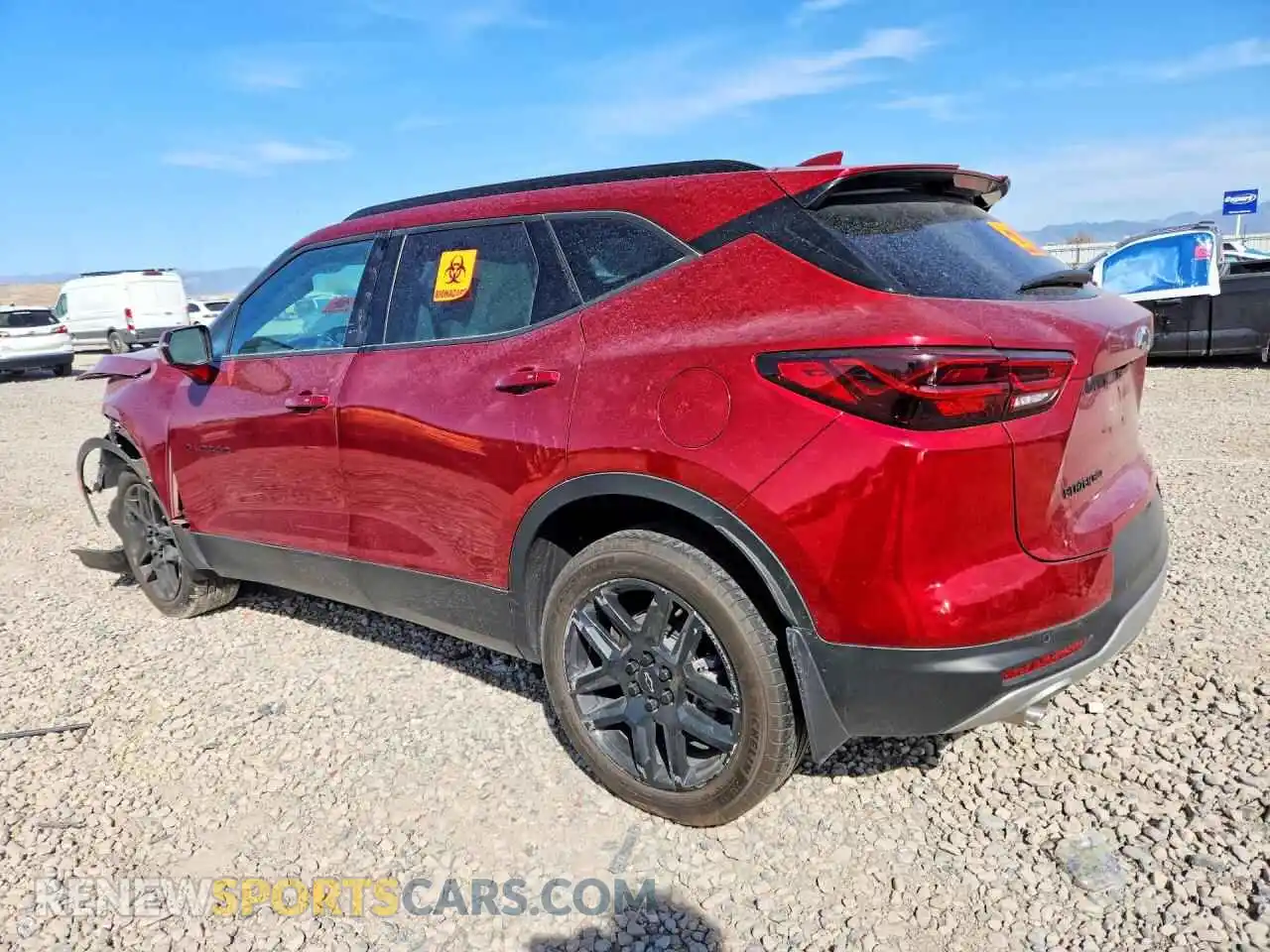2 Photograph of a damaged car 3GNKBJRS2RS179202 CHEVROLET BLAZER 2024