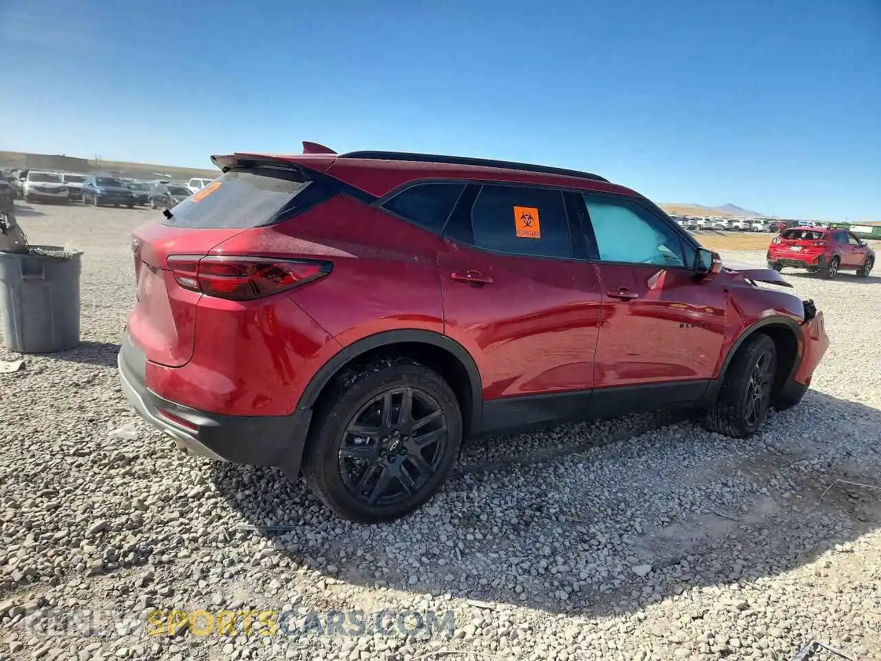 3 Photograph of a damaged car 3GNKBJRS2RS179202 CHEVROLET BLAZER 2024